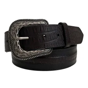 1 1/2" Exotic Inlay with Alligator Billets Belt