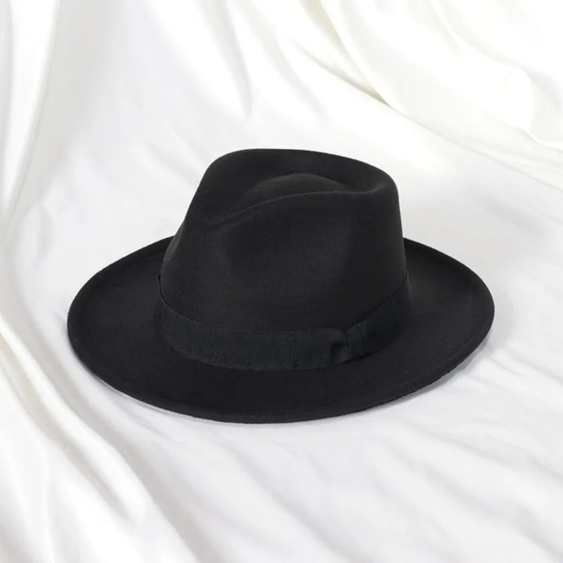 Black Woolen Blend Cap