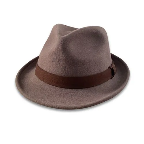Brown Felt Fedoras