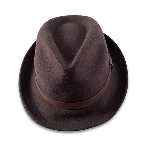 Brown Felt Fedoras