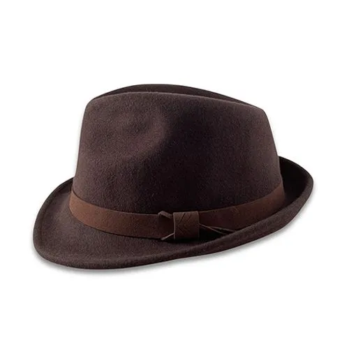 Brown Felt Fedoras