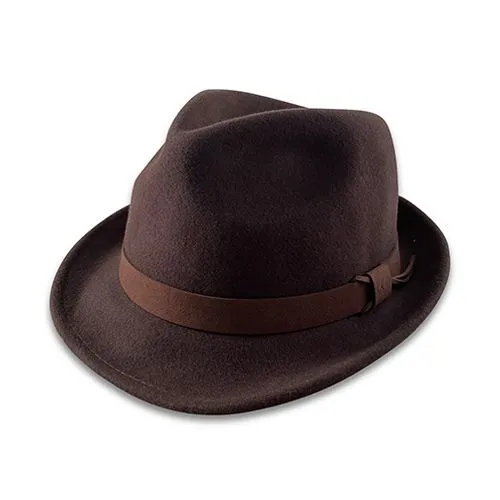 Brown Felt Fedoras