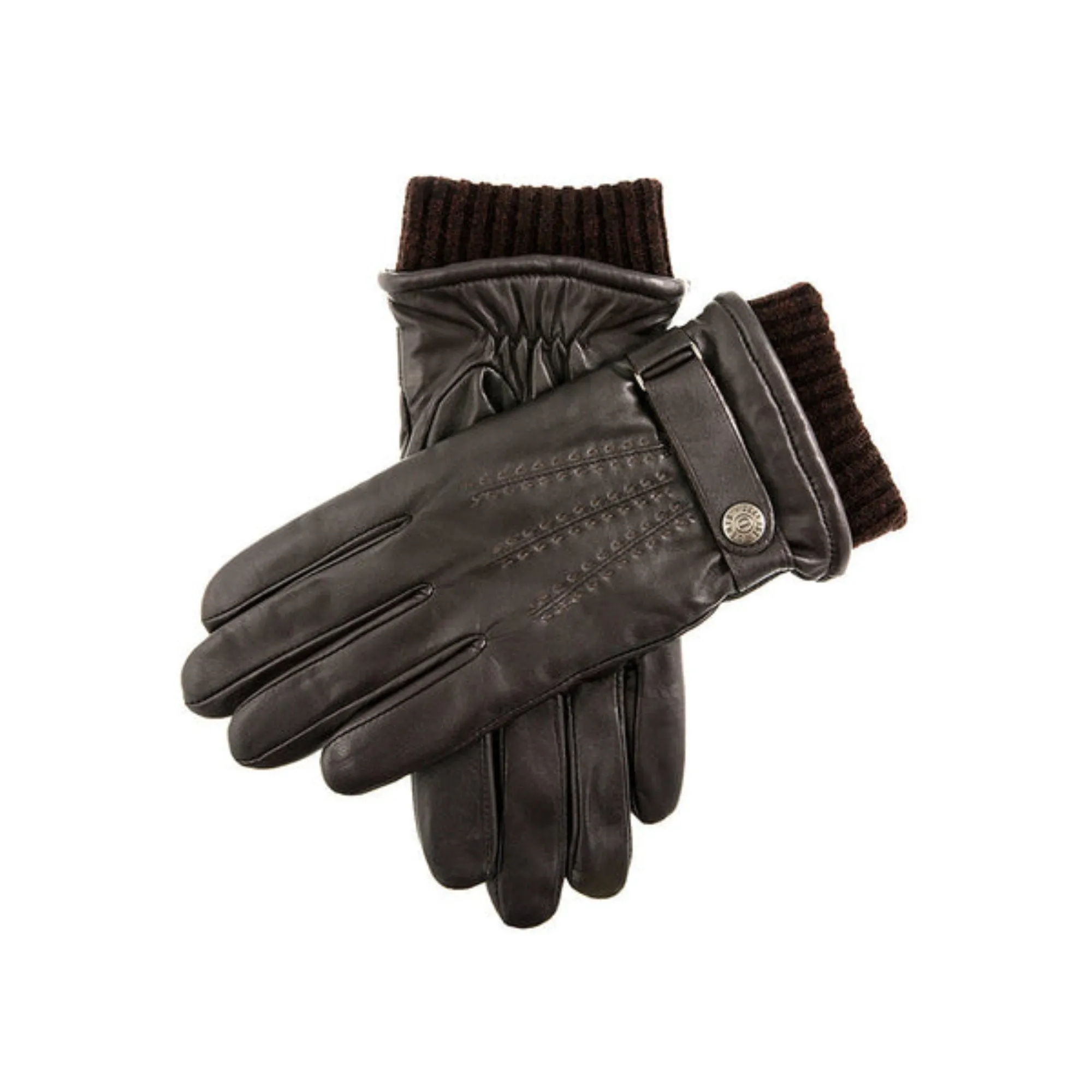 Dents Henley Men's Warm-Lined Touchscreen Leather Gloves