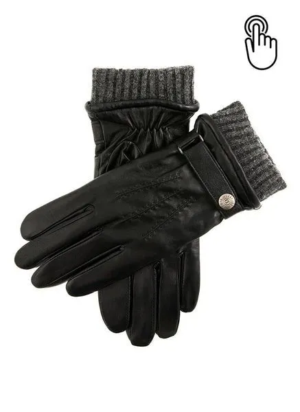 Dents Henley Men's Warm-Lined Touchscreen Leather Gloves