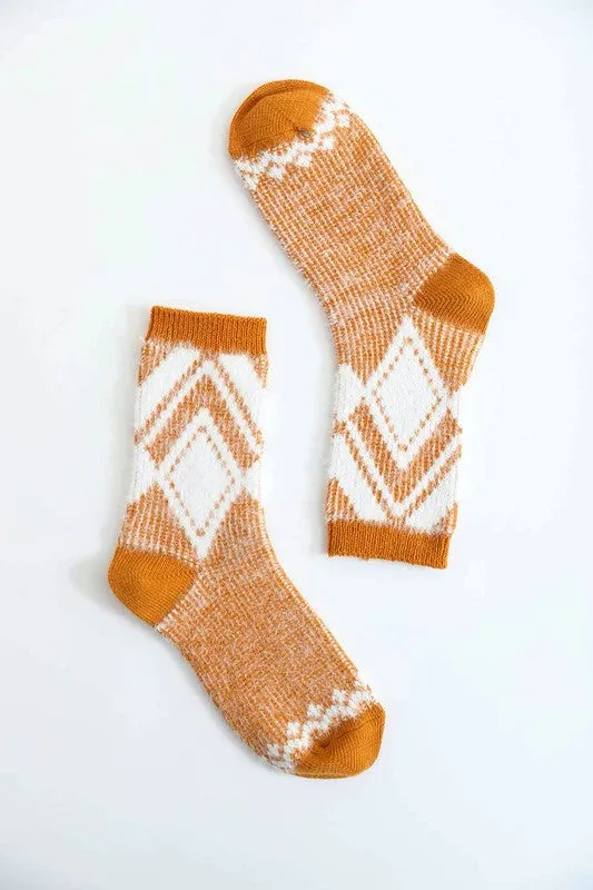 Diamond Pattern Socks