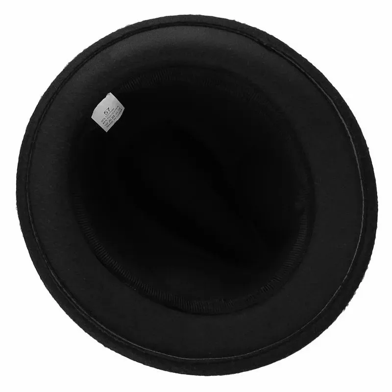 Felt Vintage Fedora with Metal Feather Hat