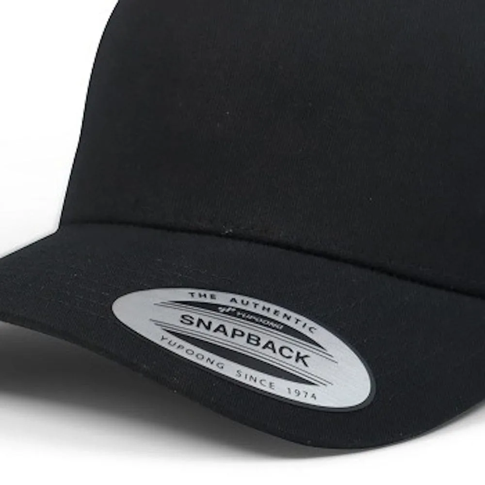 Flexfit Classic 5 Panel Snapback - Black