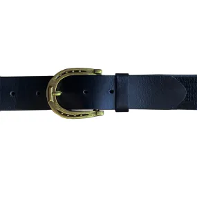 Horseshoe - Black wBrass