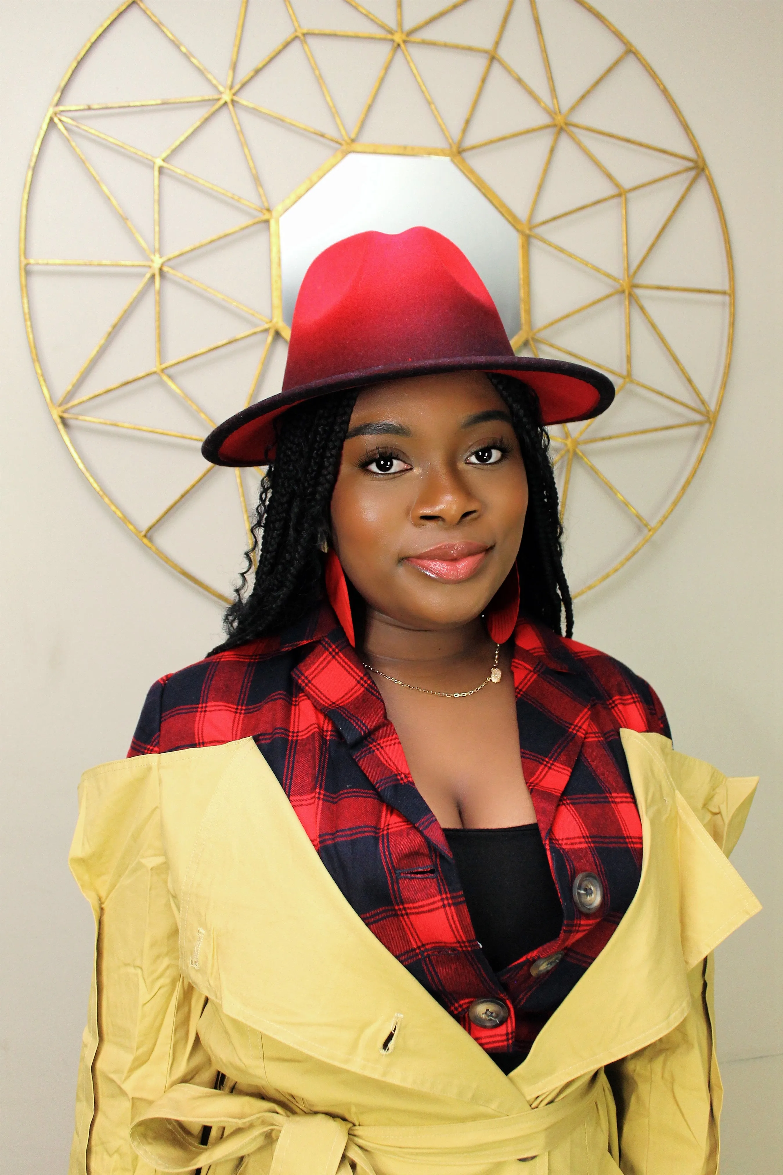 Ombr two tone hat Fedora
