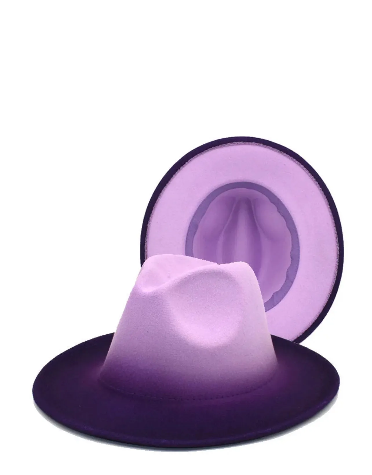 Ombr two tone hat Fedora