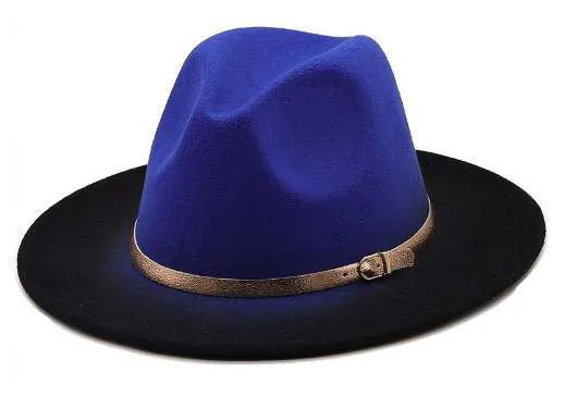 Ombr two tone hat Fedora