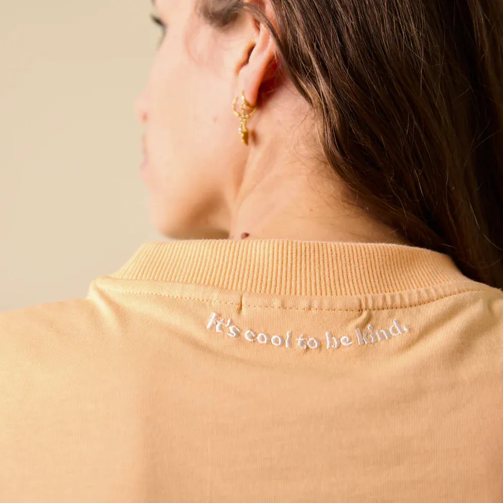 Organic Cotton T-Shirt in Apricot