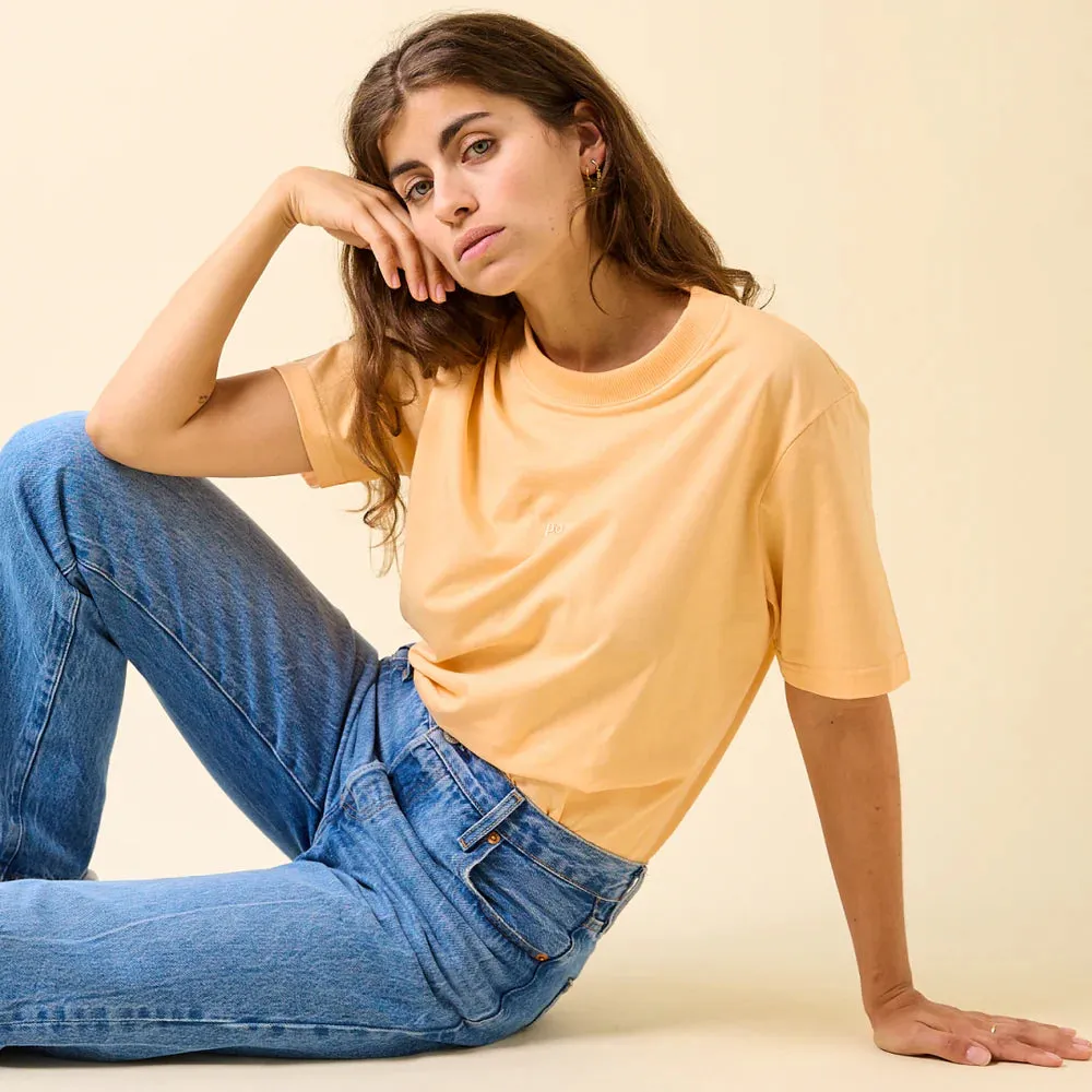Organic Cotton T-Shirt in Apricot