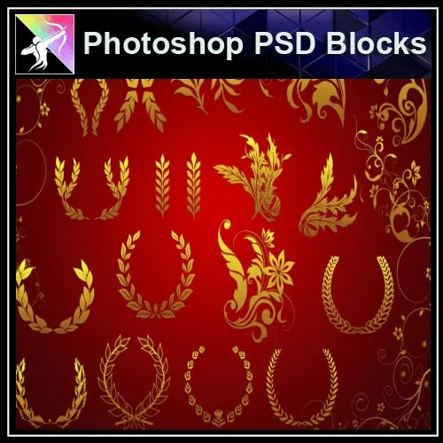 ★Photoshop PSD Decorative Elements V1-PSD Decorative Elements,Skirting Board,Corner Post,Neoclassicism Decor,Baroque elements