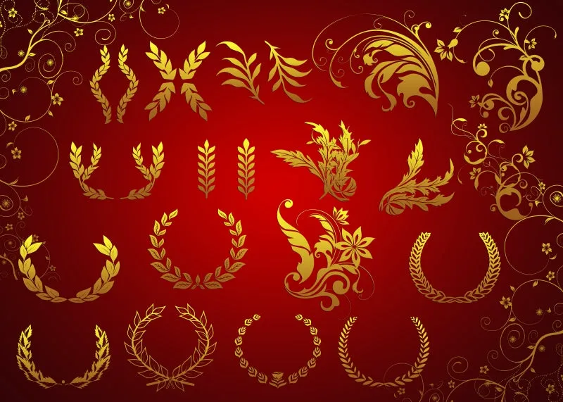 ★Photoshop PSD Decorative Elements V1-PSD Decorative Elements,Skirting Board,Corner Post,Neoclassicism Decor,Baroque elements