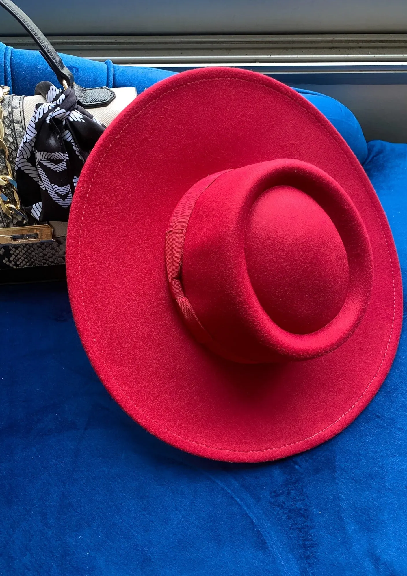 Smoking “HAT” Round Top Wide Brim Fedora